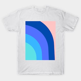 Boho ocean colors rainbow pattern T-Shirt